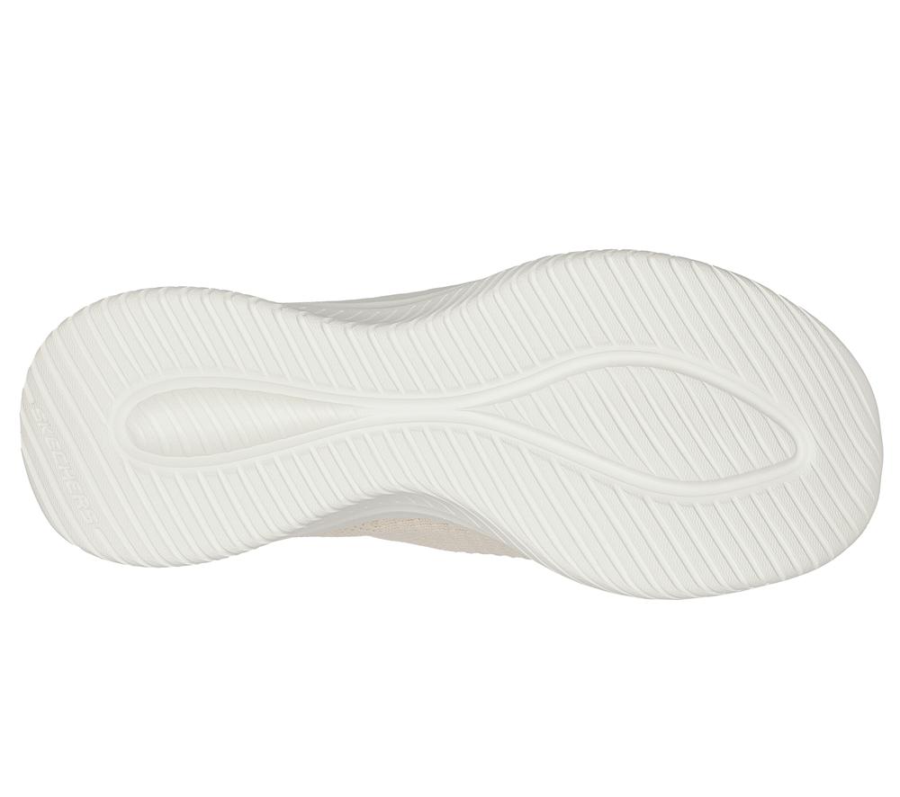 Women Skechers Slip-ins: Ultra Flex 3.0 - Cozy Streak Hands Free Slip Ins Natural White  USA |  0472-ZHDGM