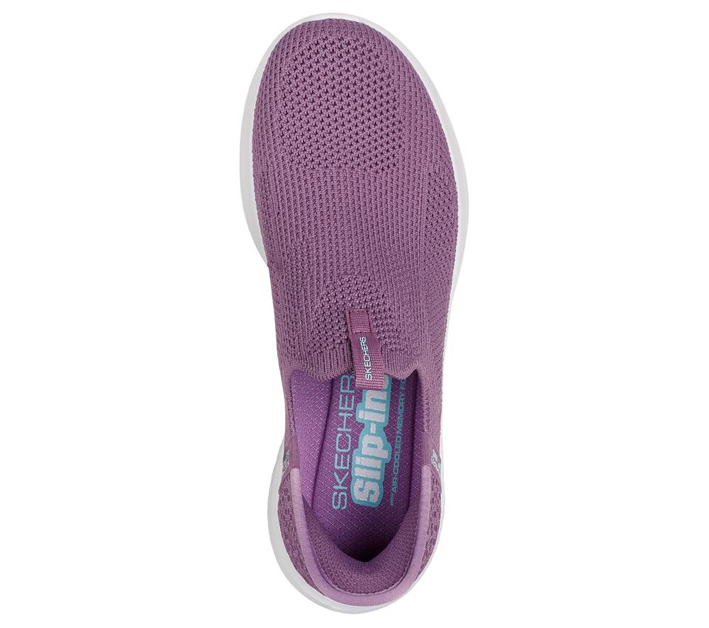 Women Skechers Slip-ins: Ultra Flex 3.0 - Easy Win Slip On Shoes Purple  USA |  4769-OQPGT