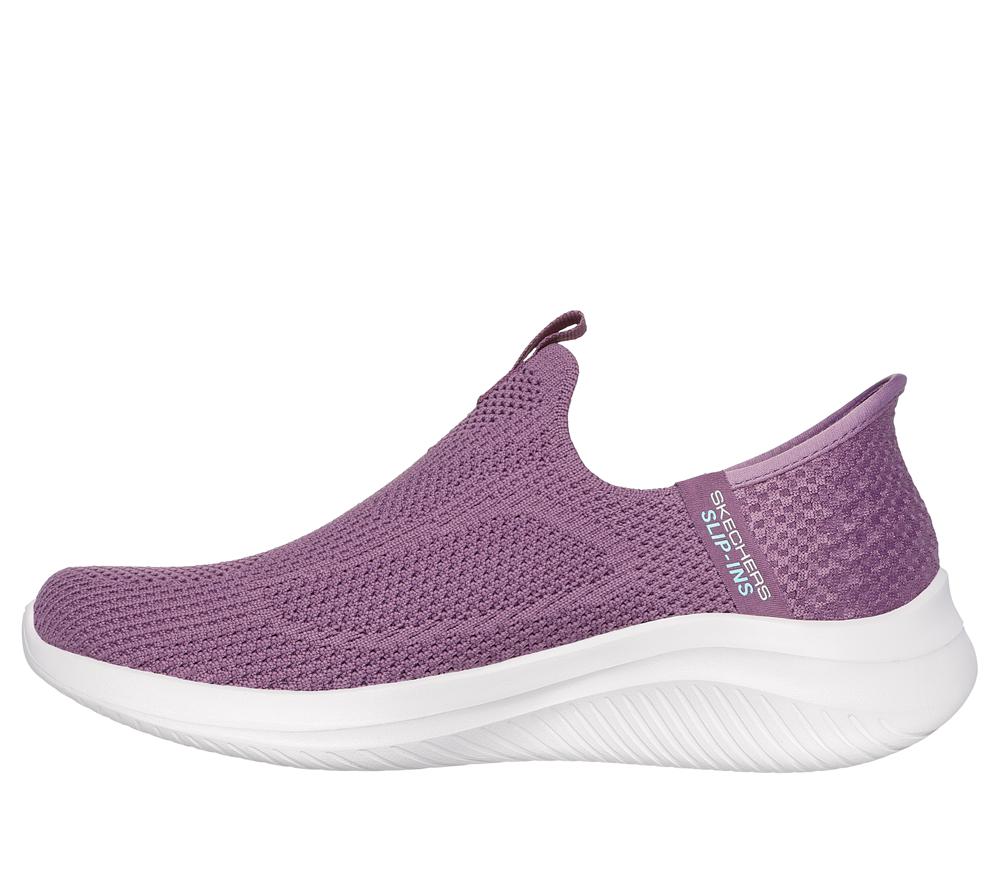 Women Skechers Slip-ins: Ultra Flex 3.0 - Easy Win Slip On Shoes Purple  USA |  4769-OQPGT