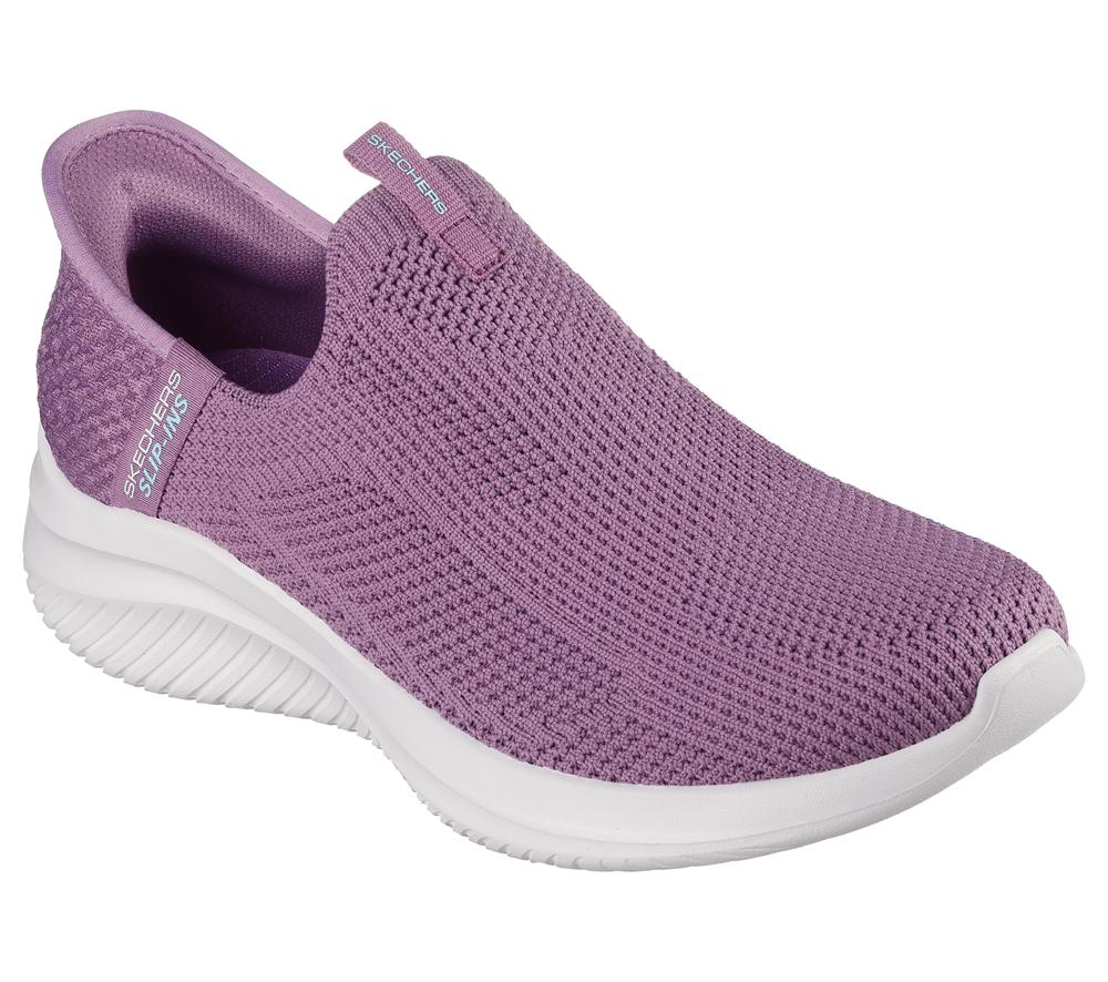 Women Skechers Slip-ins: Ultra Flex 3.0 - Easy Win Slip On Shoes Purple  USA |  4769-OQPGT