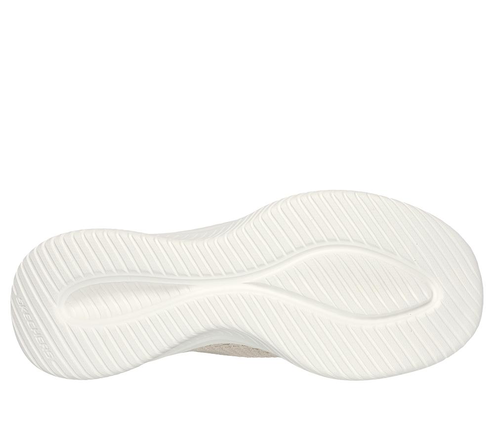 Women Skechers Slip-ins: Ultra Flex 3.0 - Glitter Me Hands Free Slip Ins Natural / Gold  USA |  9847-FQUIR