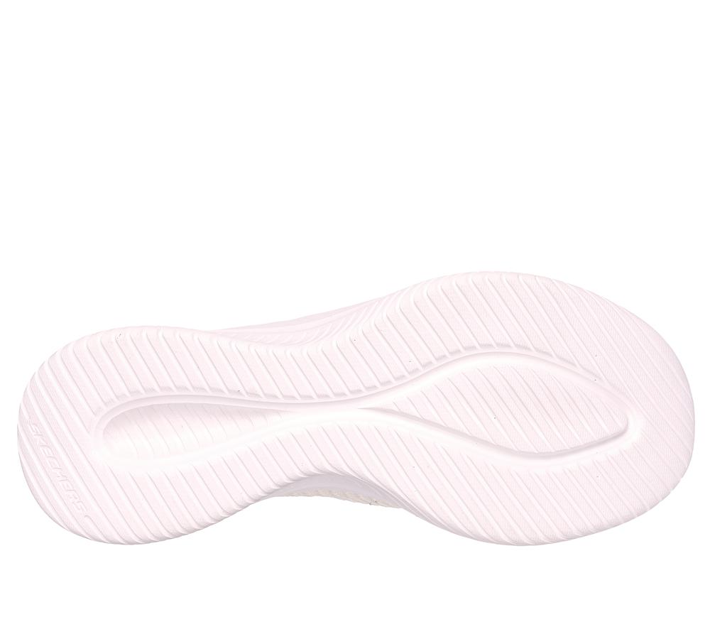 Women Skechers Slip-ins: Ultra Flex 3.0 - Shiny Night Slip On Shoes Off White  USA |  5910-QXOPM