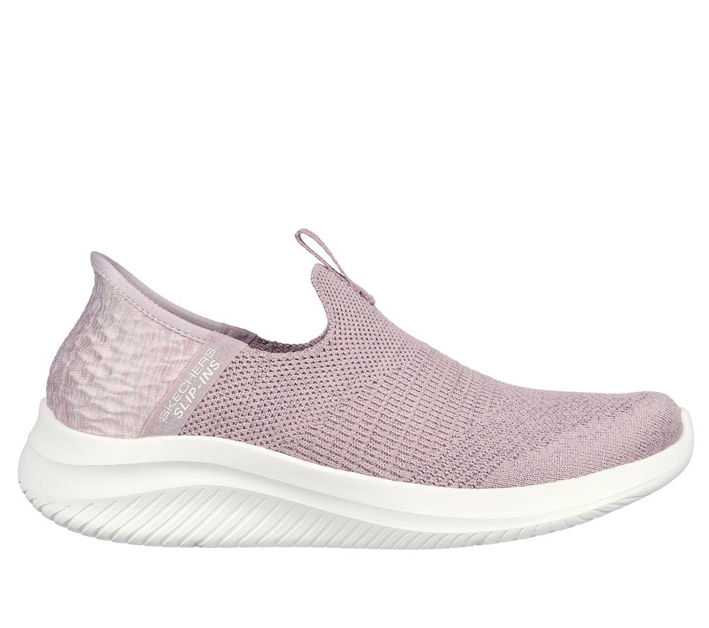 Women Skechers Slip-ins: Ultra Flex 3.0 - Smooth Step Slip On Shoes Mauve Purple  USA |  8671-BCQUG