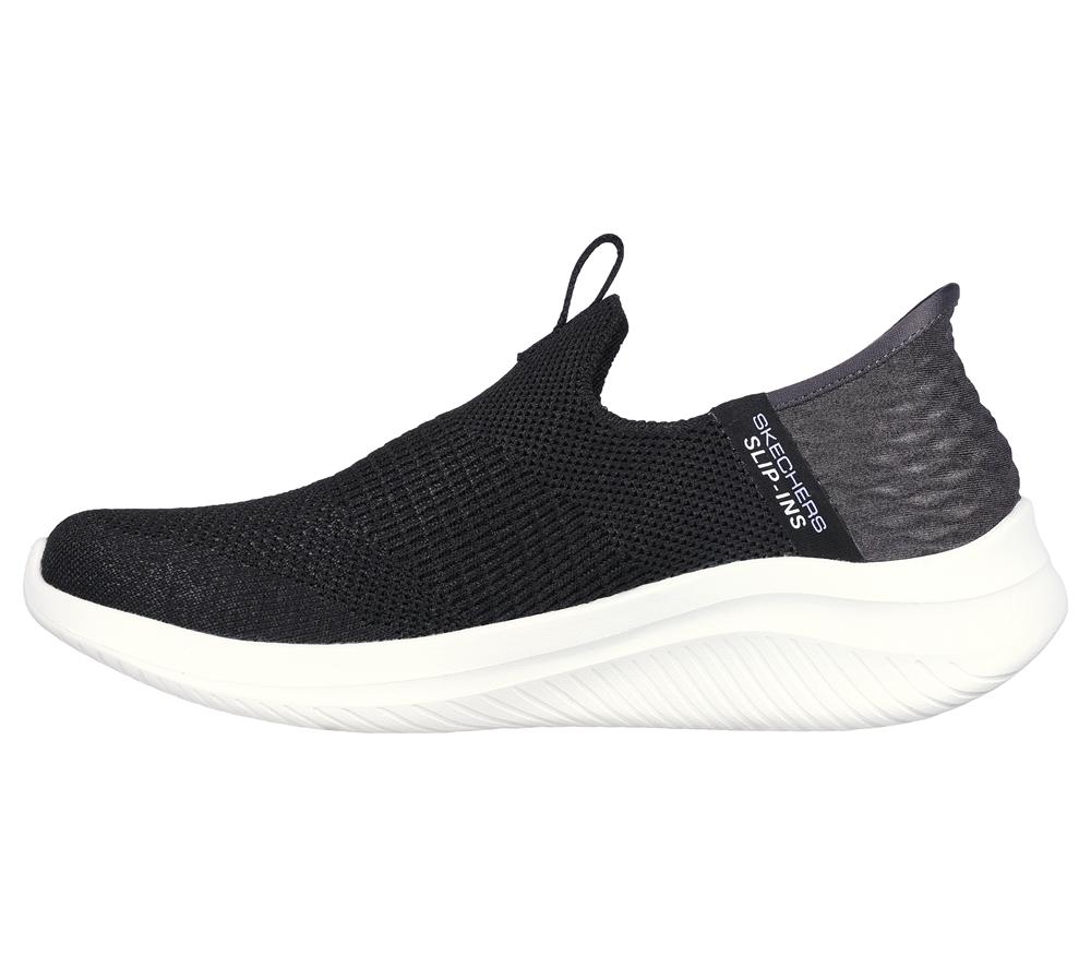 Women Skechers Slip-ins: Ultra Flex 3.0 - Smooth Step Slip On Shoes Black  USA |  4589-FTHOX