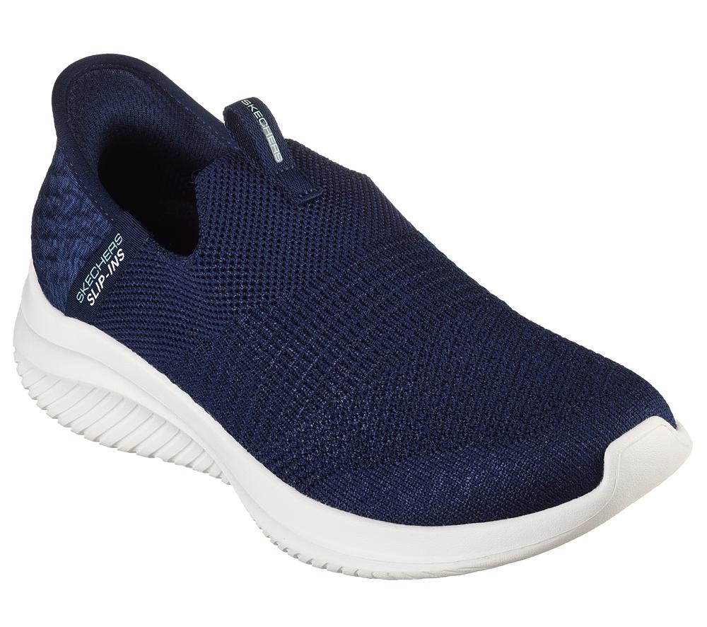 Women Skechers Slip-ins: Ultra Flex 3.0 - Smooth Step Hands Free Slip Ins Navy  USA |  2749-QZITO