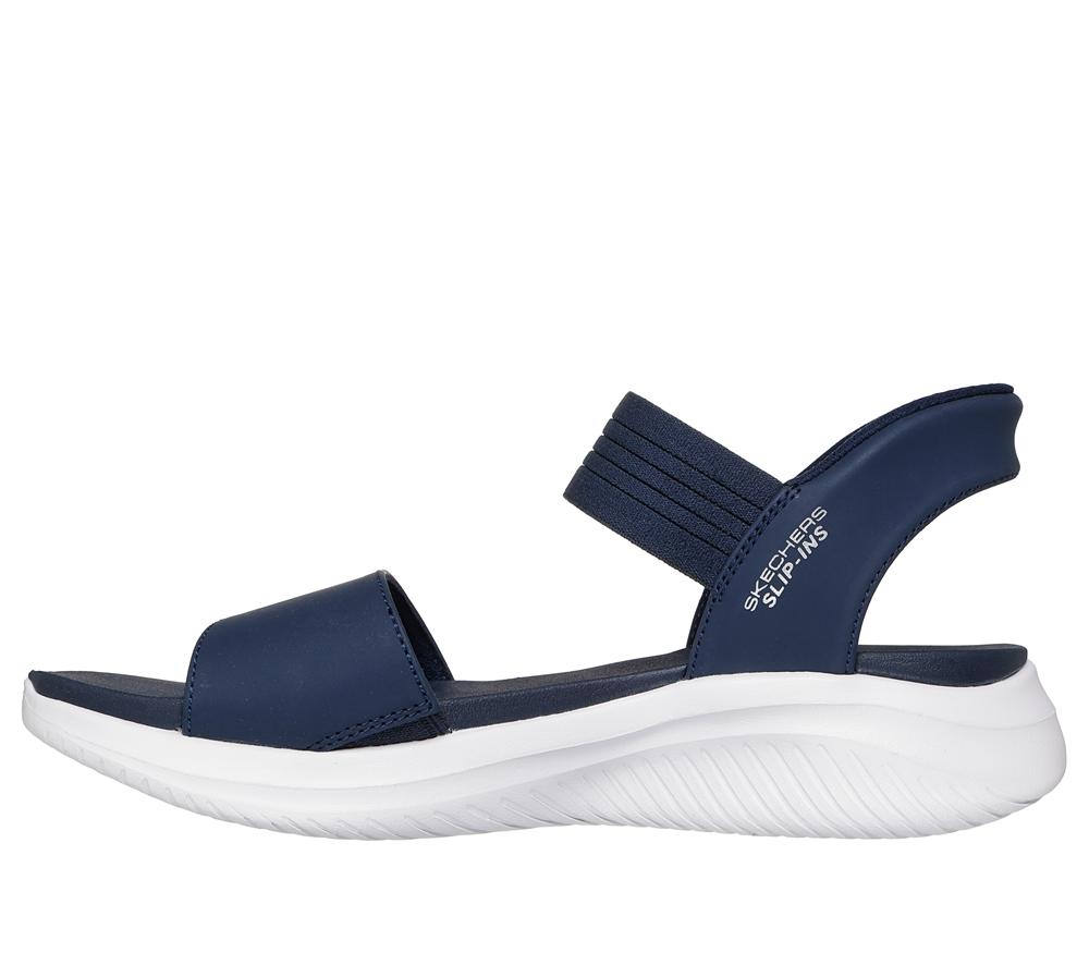Women Skechers Slip-ins: Ultra Flex 3.0 - Summerville Hands Free Slip Ins Navy  USA |  6275-BAECZ
