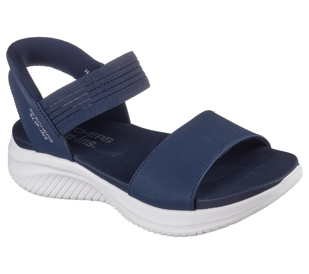 Women Skechers Slip-ins: Ultra Flex 3.0 - Summerville Hands Free Slip Ins Navy  USA |  6275-BAECZ