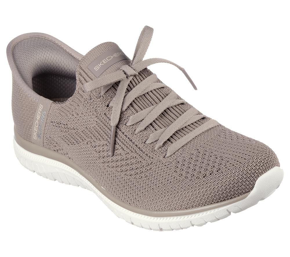 Women Skechers Slip-ins: Virtue - Divinity Slip On Shoes Taupe Brown  USA |  1467-SKLUQ