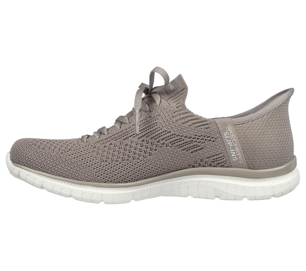Women Skechers Slip-ins: Virtue - Divinity Hands Free Slip Ins Taupe Brown  USA |  1587-XWLIH