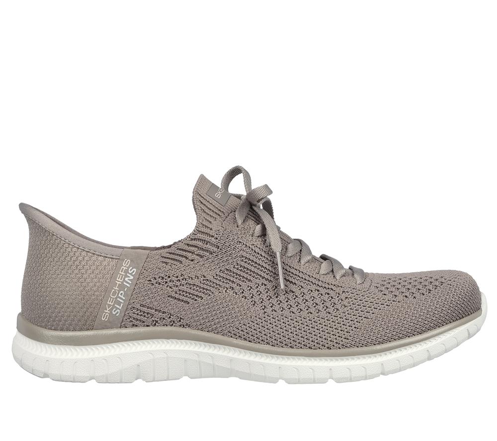Women Skechers Slip-ins: Virtue - Divinity Hands Free Slip Ins Taupe Brown  USA |  1587-XWLIH