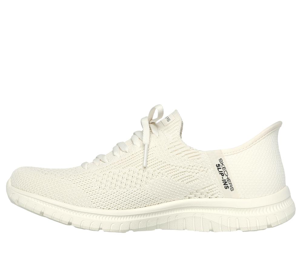 Women Skechers Slip-ins: Virtue - Divinity Hands Free Slip Ins Natural / Black  USA |  4921-ACSZG