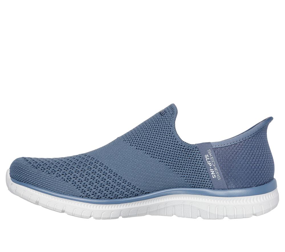 Women Skechers Slip-ins: Virtue - Sleek Hands Free Slip Ins Slate Light Navy Blue  USA |  5798-EIDSL