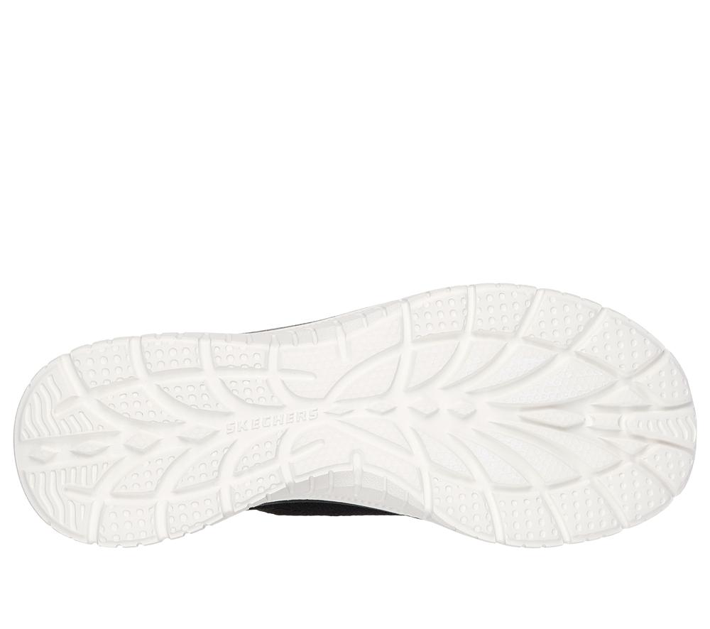 Women Skechers Slip-ins: Virtue - Sleek Hands Free Slip Ins Black / White  USA |  0497-IBTVL