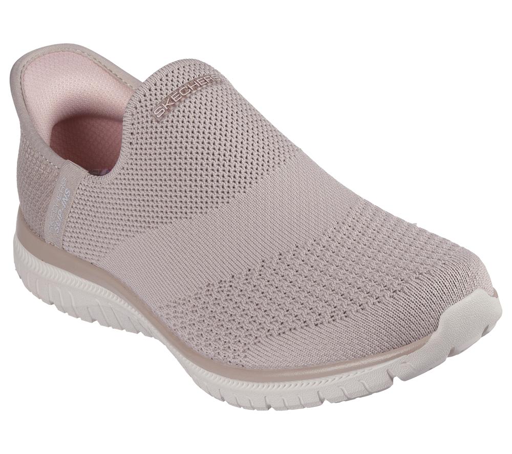 Women Skechers Slip-ins: Virtue - Sleek Slip On Shoes Taupe Brown  USA |  9501-LUBOS