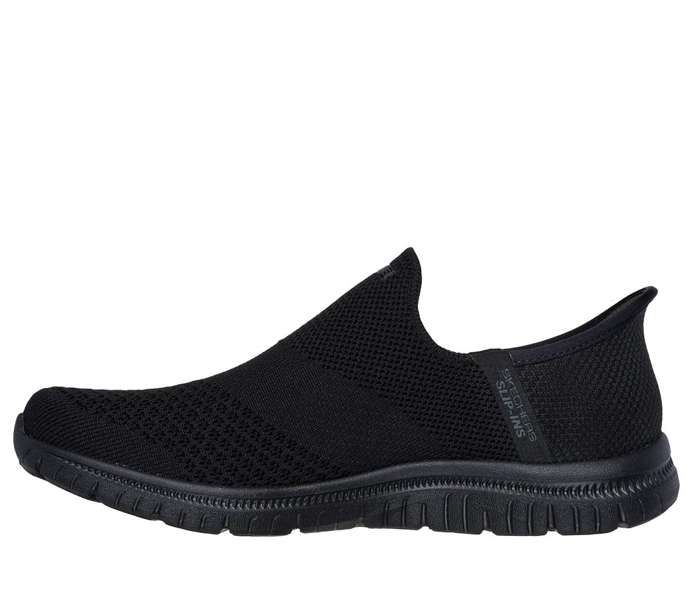 Women Skechers Slip-ins: Virtue - Sleek Slip On Shoes Black  USA |  7140-TRVMQ