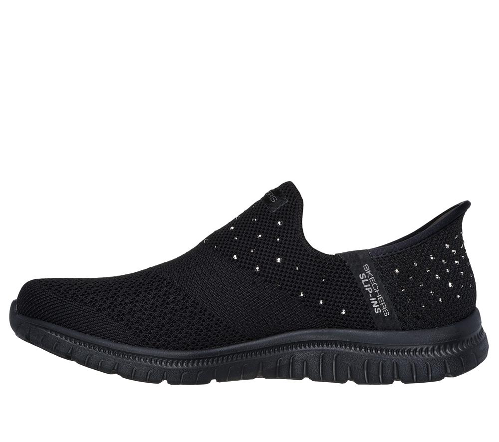 Women Skechers Slip-ins: Virtue - Starlight Hands Free Slip Ins Black  USA |  4832-FAEZK