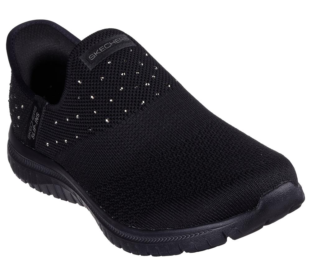 Women Skechers Slip-ins: Virtue - Starlight Hands Free Slip Ins Black  USA |  4832-FAEZK