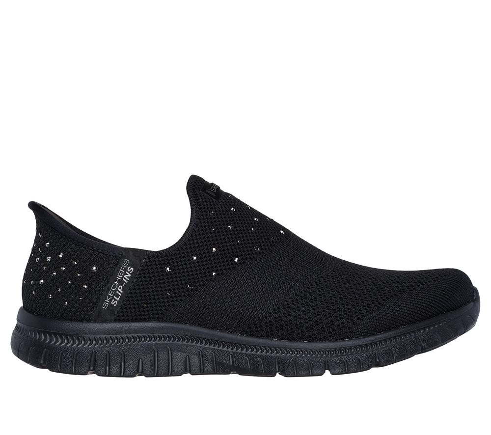 Women Skechers Slip-ins: Virtue - Starlight Hands Free Slip Ins Black  USA |  4832-FAEZK