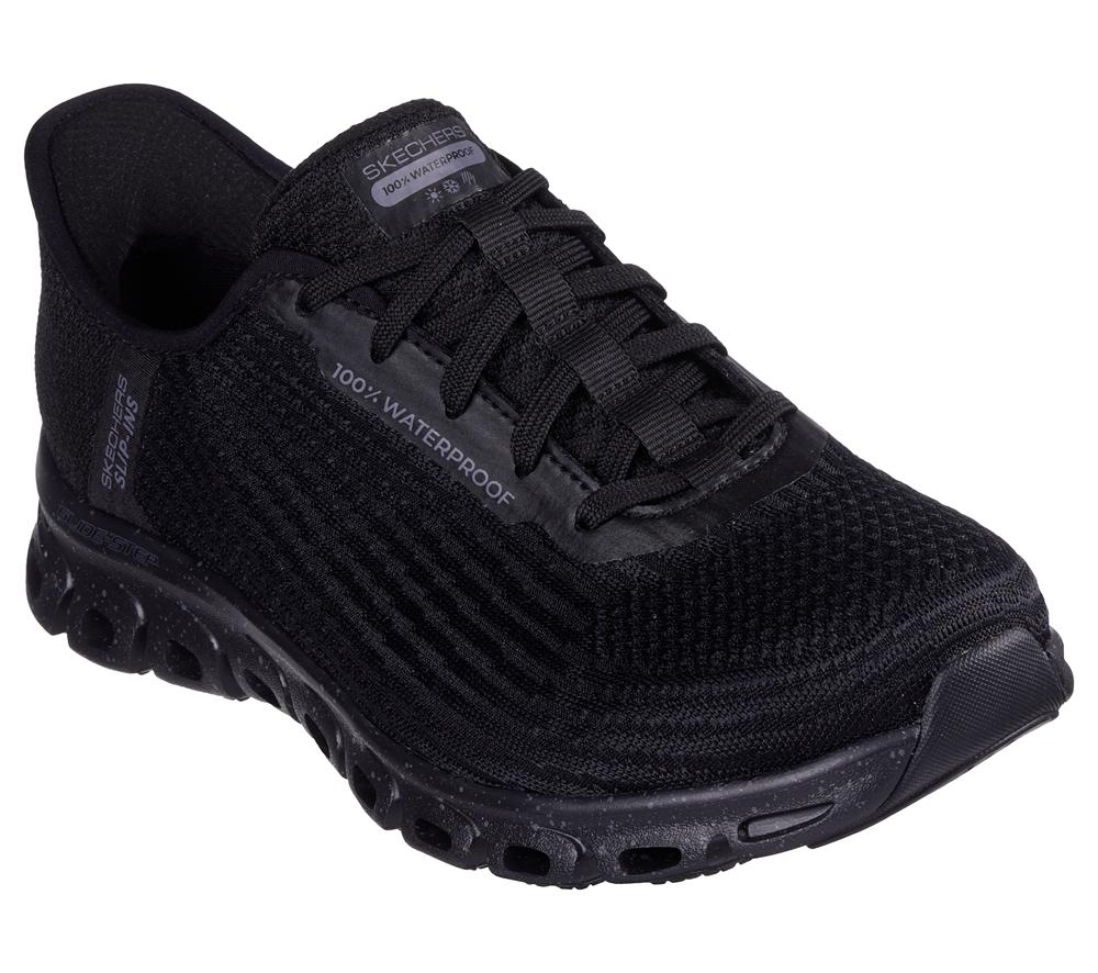 Women Skechers Slip-ins Waterproof: Glide-Step Hands Free Slip Ins Black  USA |  5937-OZIRH