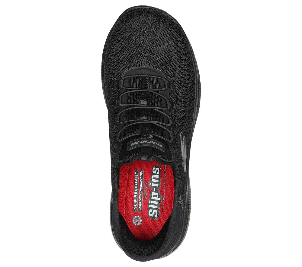 Women Skechers Slip-ins Work: Summits SR - Enslee Hands Free Slip Ins Black  USA |  0257-LVPTH