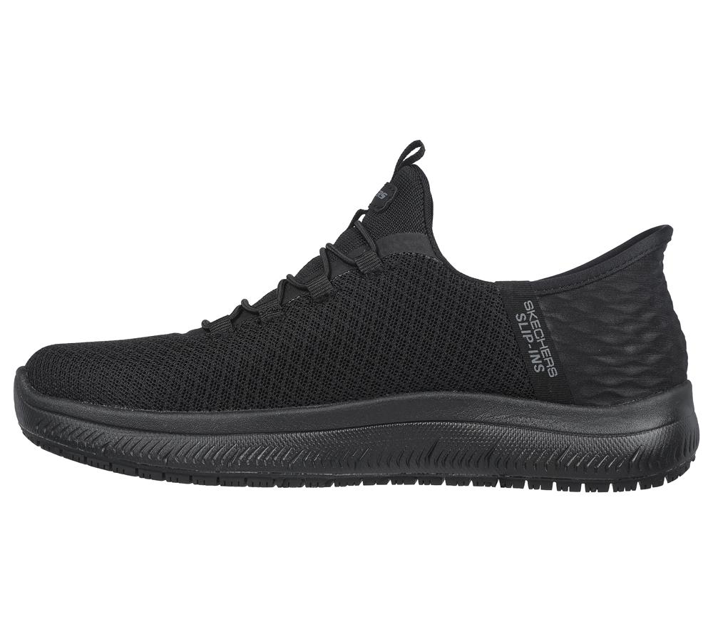 Women Skechers Slip-ins Work: Summits SR - Enslee Hands Free Slip Ins Black  USA |  0257-LVPTH