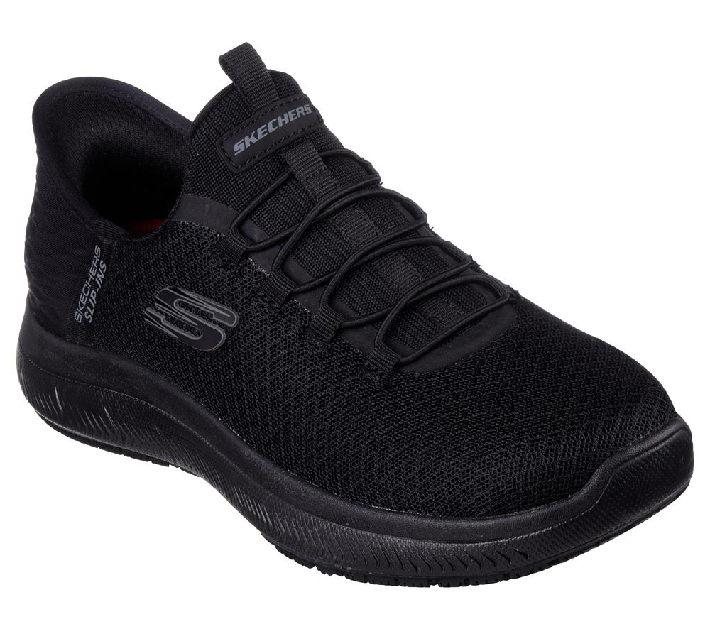 Women Skechers Slip-ins Work: Summits SR - Enslee Hands Free Slip Ins Black  USA |  0257-LVPTH