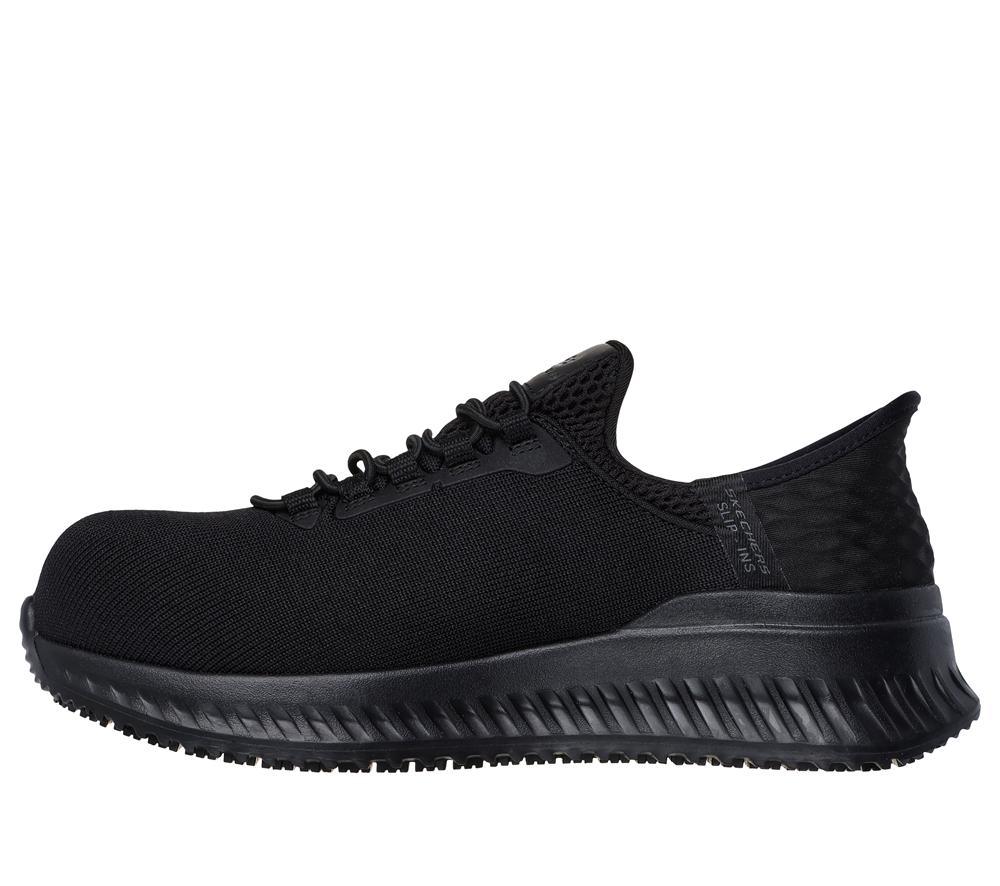 Women Skechers Slip-ins Work: Tilido - Ombray Work Shoes Black  USA |  5874-CYDOI