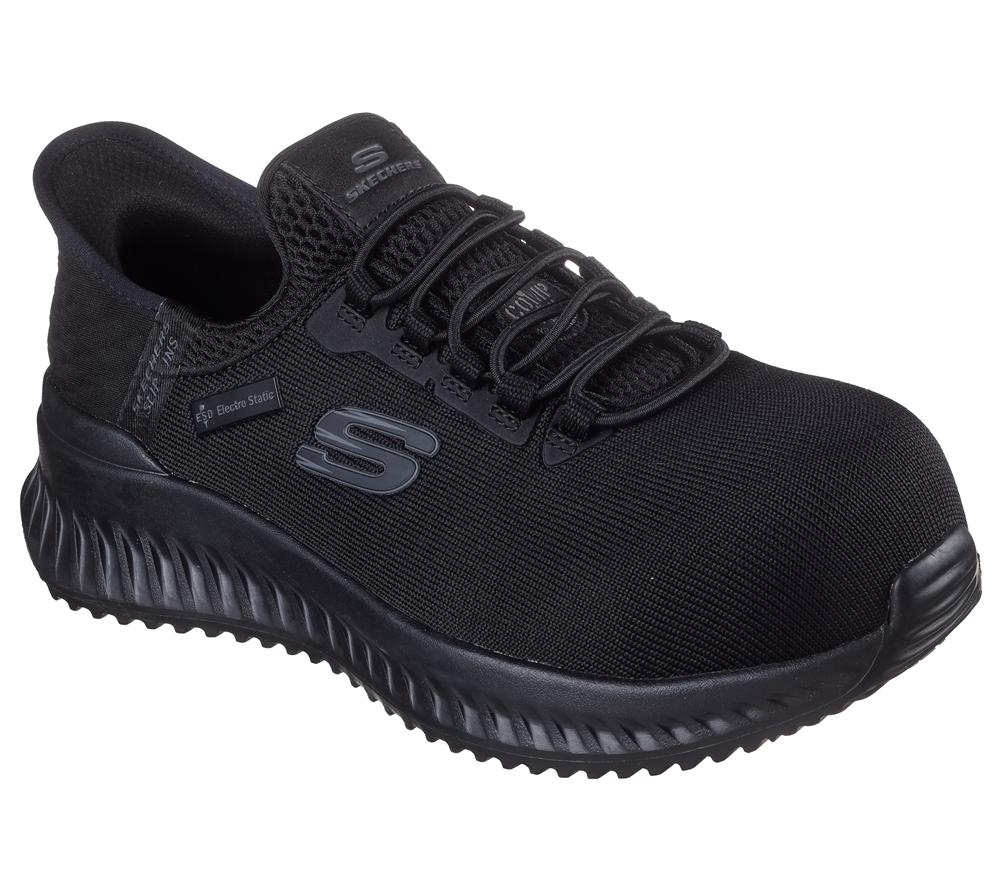 Women Skechers Slip-ins Work: Tilido - Ombray Work Shoes Black  USA |  5874-CYDOI