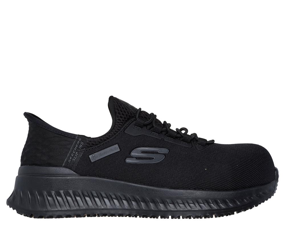 Women Skechers Slip-ins Work: Tilido - Ombray Work Shoes Black  USA |  5874-CYDOI