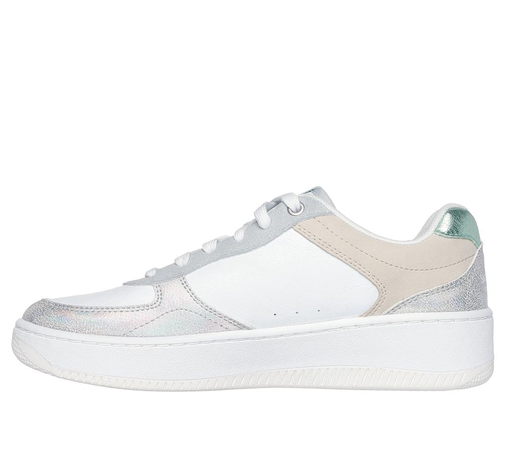 Women Skechers Sport Court 2.0 - Pretty Factor Sneakers White / Multicolor  USA |  5371-MKBWG