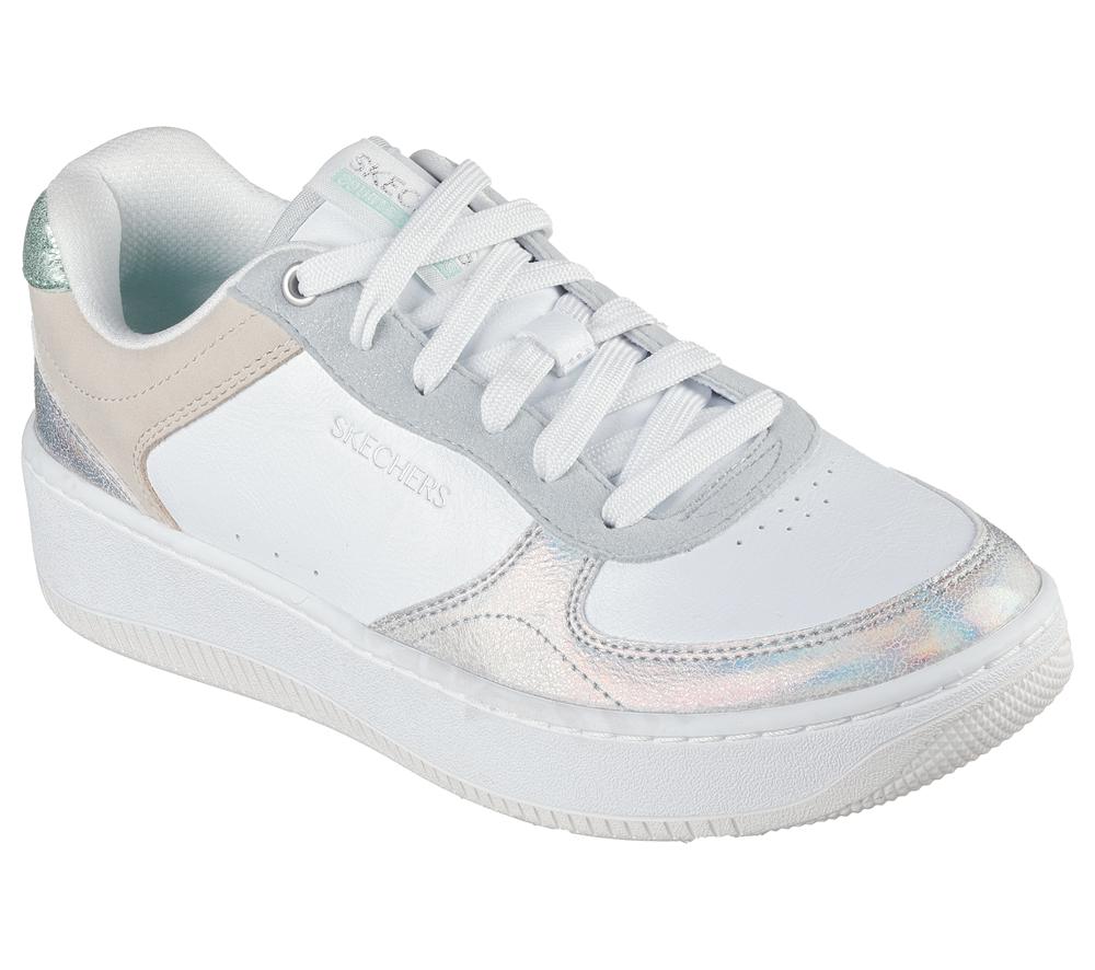 Women Skechers Sport Court 2.0 - Pretty Factor Sneakers White / Multicolor  USA |  5371-MKBWG