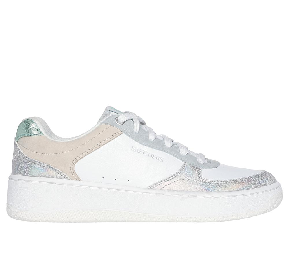 Women Skechers Sport Court 2.0 - Pretty Factor Sneakers White / Multicolor  USA |  5371-MKBWG