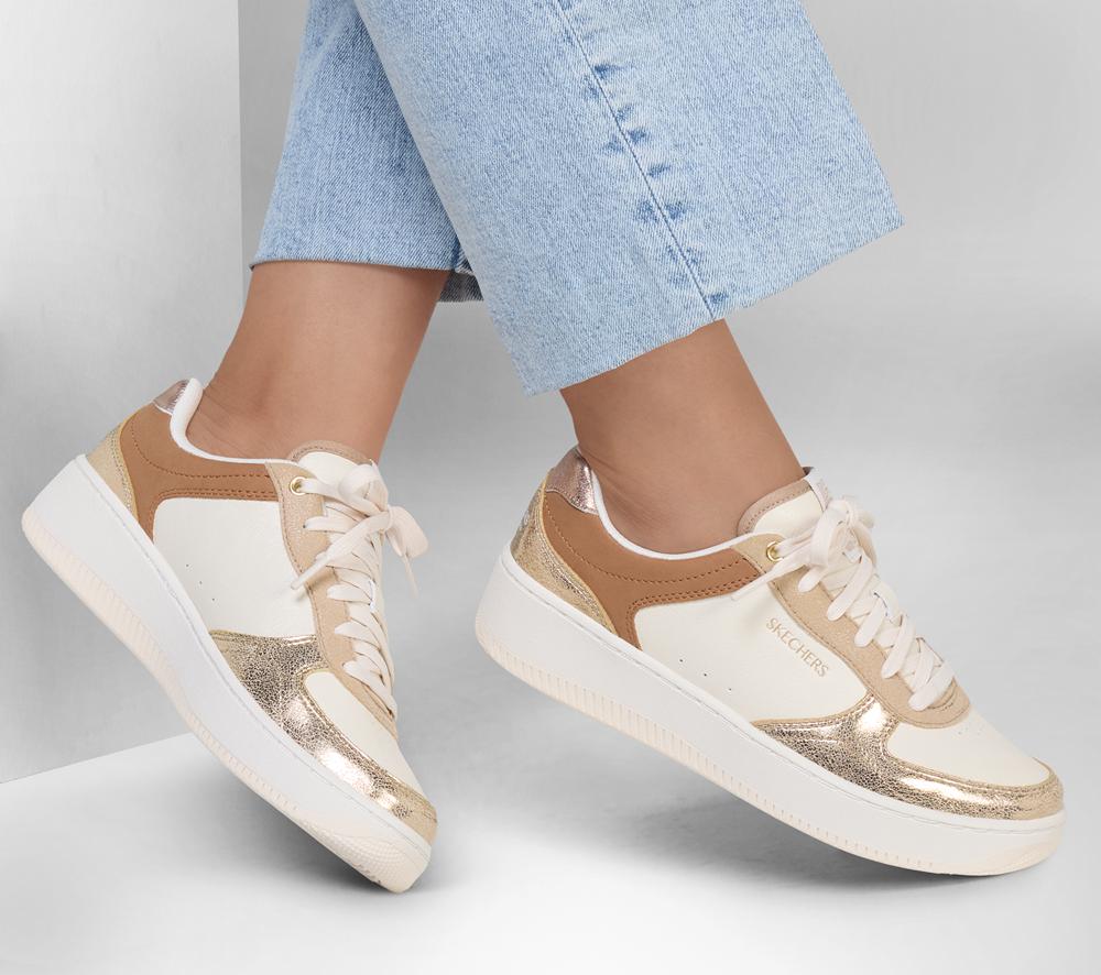 Women Skechers Sport Court 2.0 - Pretty Factor Sneakers Natural / Multicolor  USA |  5973-LIASX