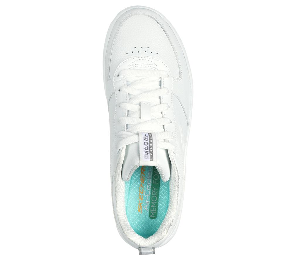 Women Skechers Sport Court 92 - Illustrious Lace Up Shoes White  USA |  3697-SRUZA