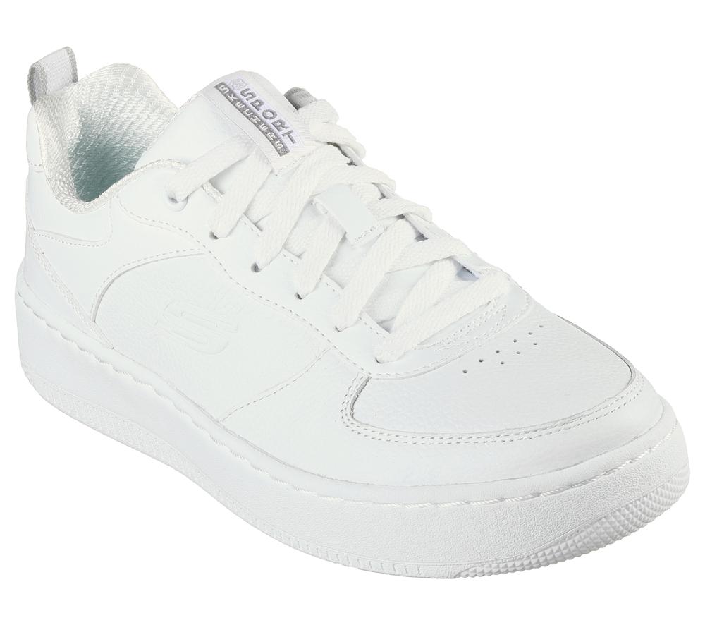 Women Skechers Sport Court 92 - Illustrious Lace Up Shoes White  USA |  3697-SRUZA