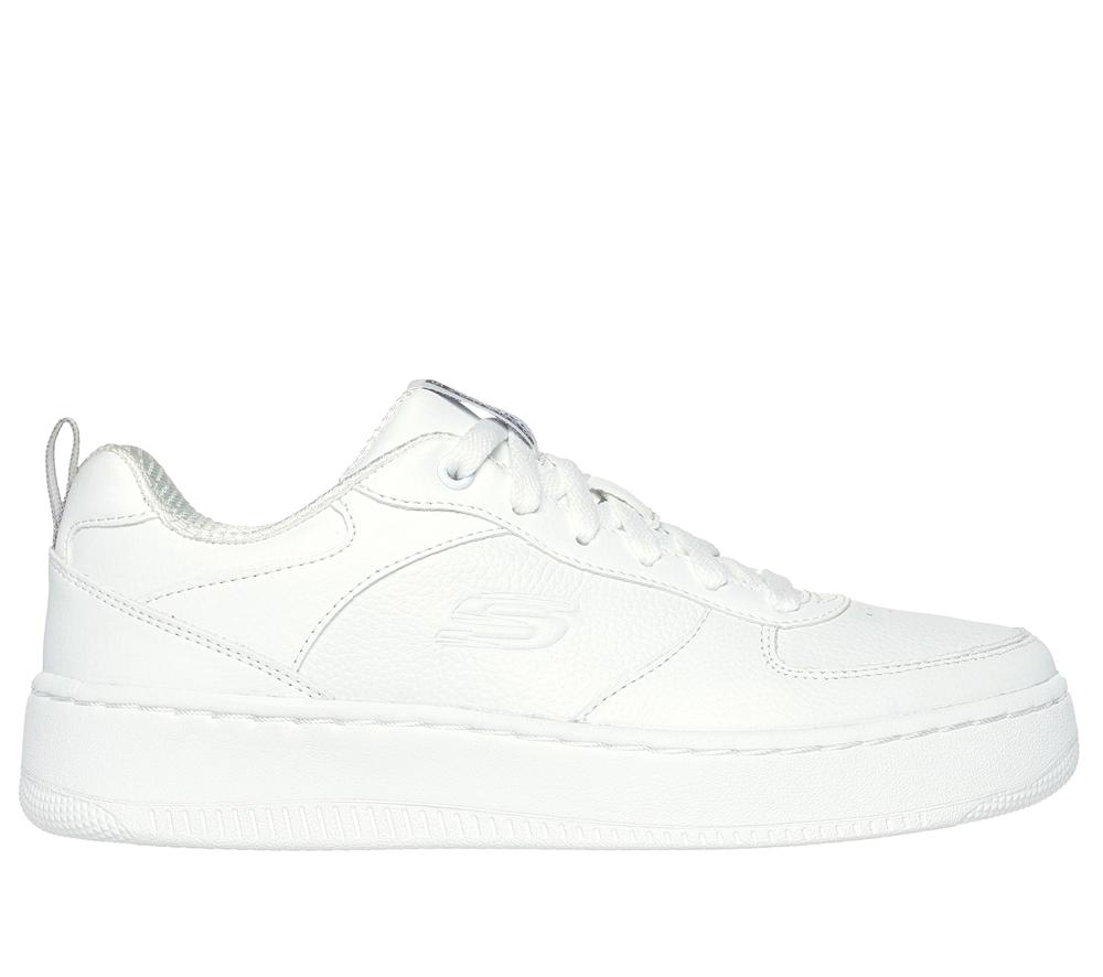 Women Skechers Sport Court 92 - Illustrious Lace Up Shoes White  USA |  3697-SRUZA