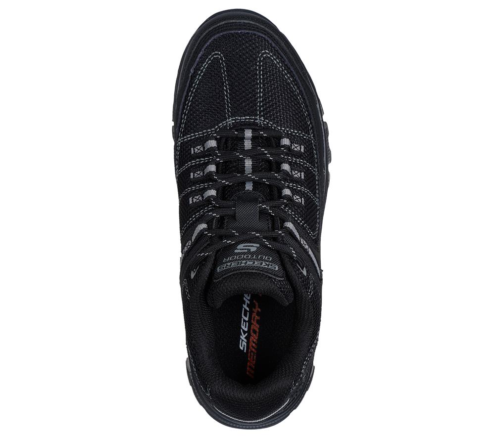 Women Skechers Summits AT - Artists Bluff Lace Up Shoes Black  USA |  1723-EQHIY