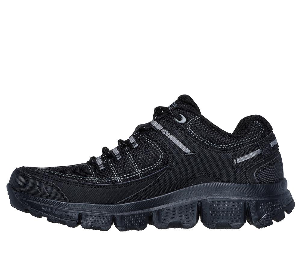 Women Skechers Summits AT - Artists Bluff Lace Up Shoes Black  USA |  1723-EQHIY