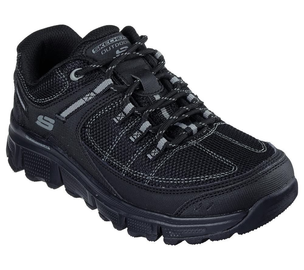 Women Skechers Summits AT - Artists Bluff Lace Up Shoes Black  USA |  1723-EQHIY