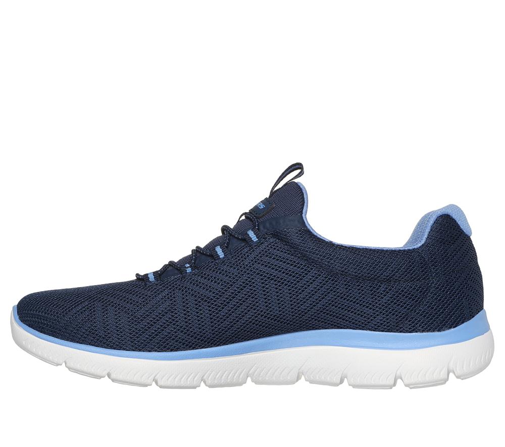 Women Skechers Summits - Artistry Chic Slip On Shoes Navy / Blue  USA |  7825-FEJXO