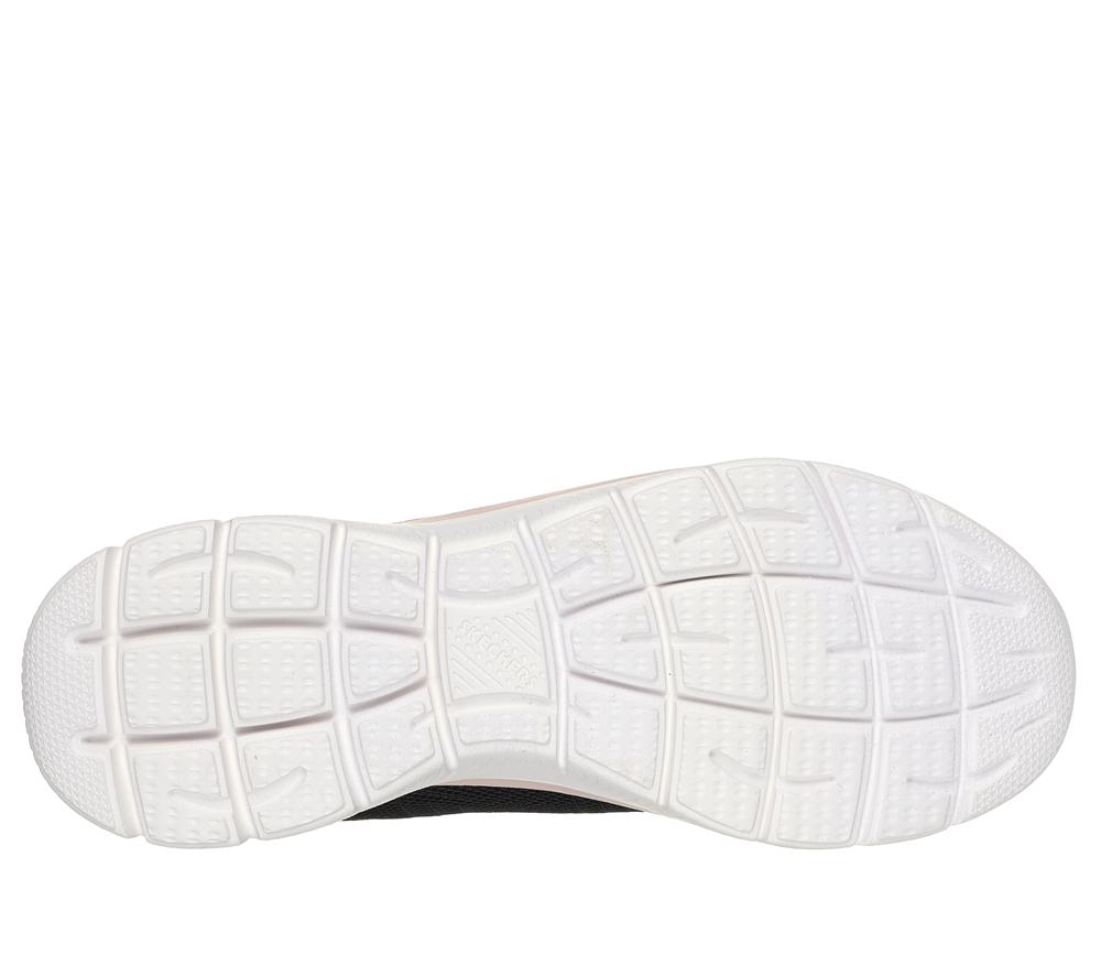 Women Skechers Summits - Artistry Chic Slip On Shoes Black / Pink  USA |  2058-OPZBY