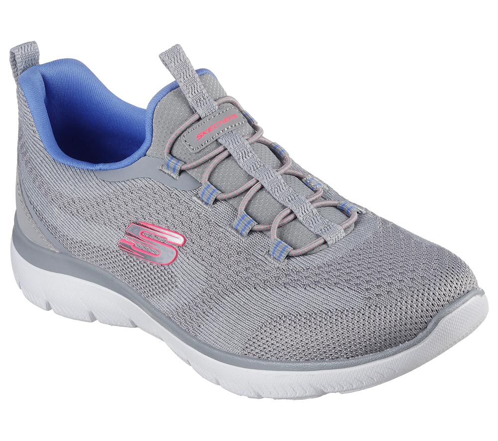 Women Skechers Summits - New Nature Sneakers Grey / Multicolor  USA |  1986-NOJCL