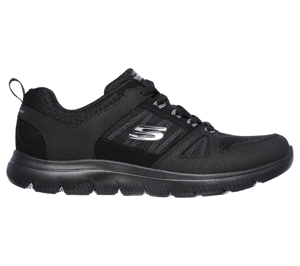 Women Skechers Summits - New World Sneakers Black  USA |  1037-RJIZD