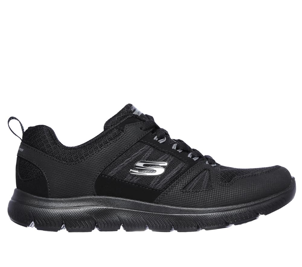 Women Skechers Summits - New World Sneakers Black  USA |  1037-RJIZD