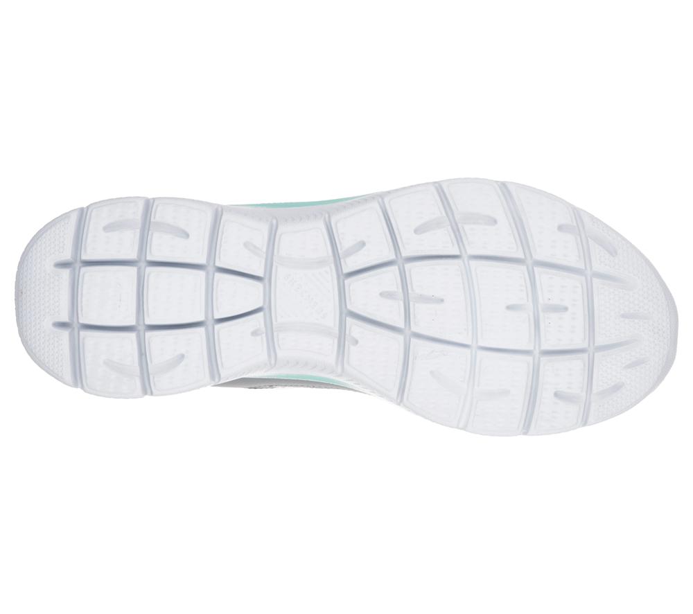 Women Skechers Summits - Suited Lace Up Shoes Grey / Turquoise  USA |  9831-JTKHA