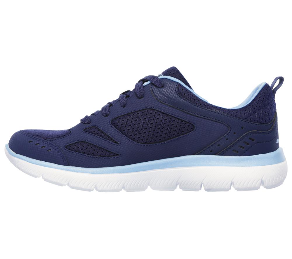 Women Skechers Summits - Suited Sneakers Navy / Blue  USA |  0928-TJKUB