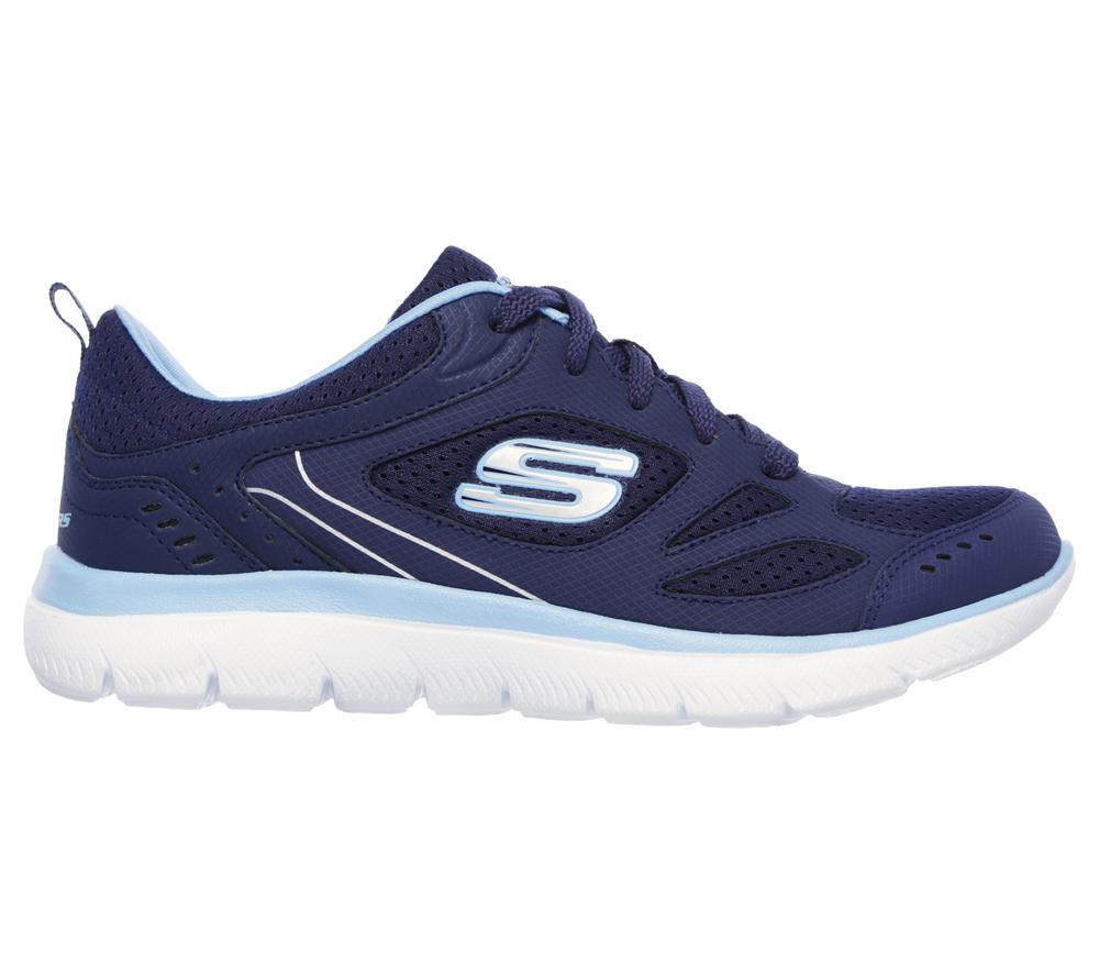Women Skechers Summits - Suited Sneakers Navy / Blue  USA |  0928-TJKUB