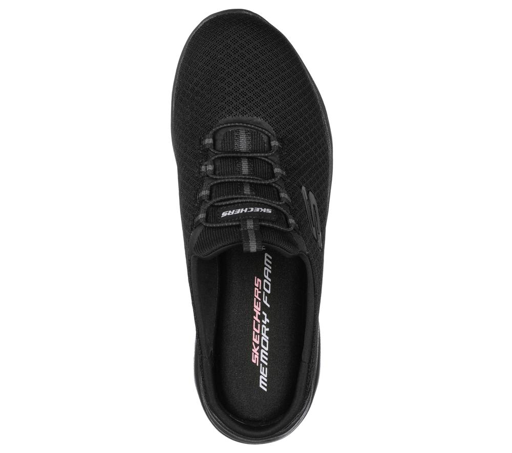 Women Skechers Summits - Swift Step Sneakers Black  USA |  8450-MJDOT