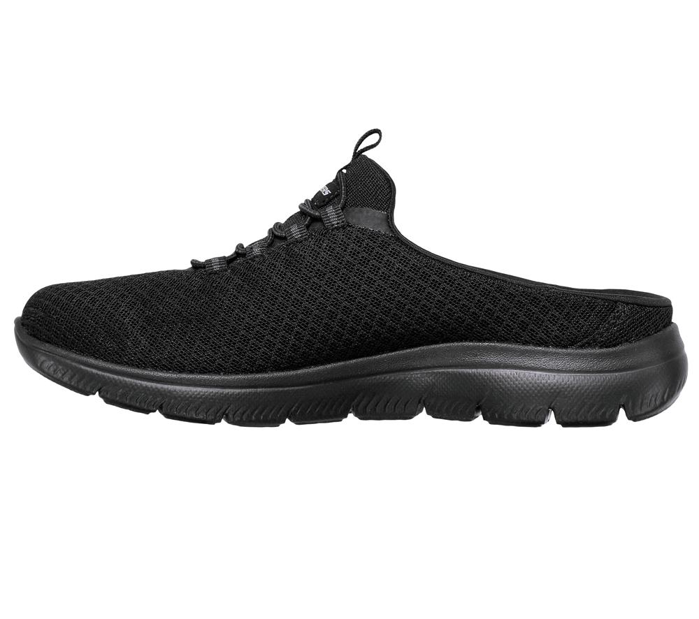 Women Skechers Summits - Swift Step Sneakers Black  USA |  8450-MJDOT