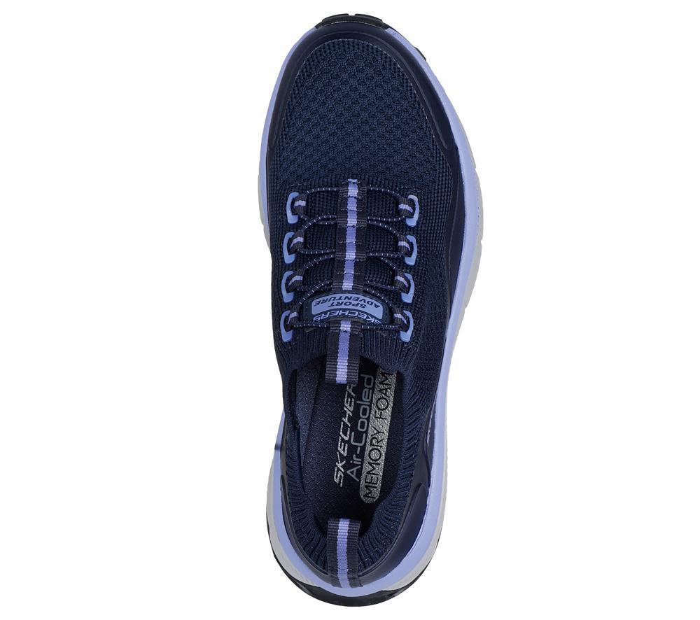 Women Skechers Switch Back - Zenventure Slip On Shoes Navy  USA |  4865-YQNOH
